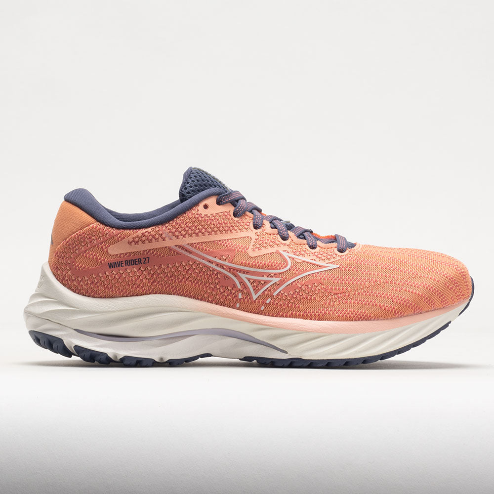 Mizuno Wave Rider 27 Mesh Women's  Coral Reef/Snow White