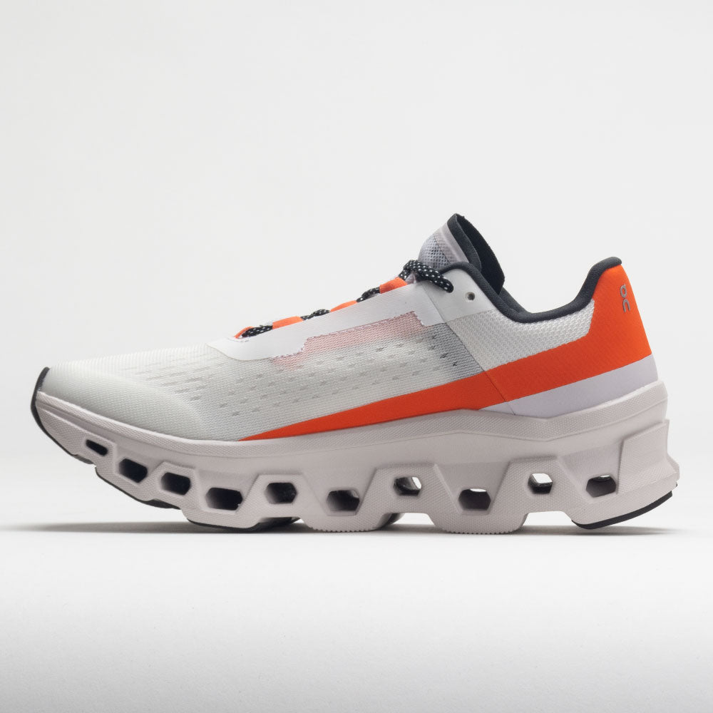 On Cloudmonster Women's  Undyed White/Flame