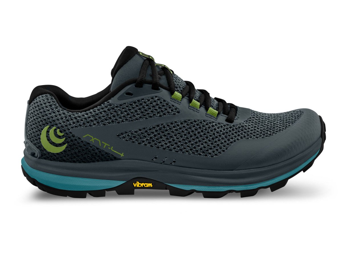 Men's Topo Athletic MT-4, Grey/Blue, 12 D Medium