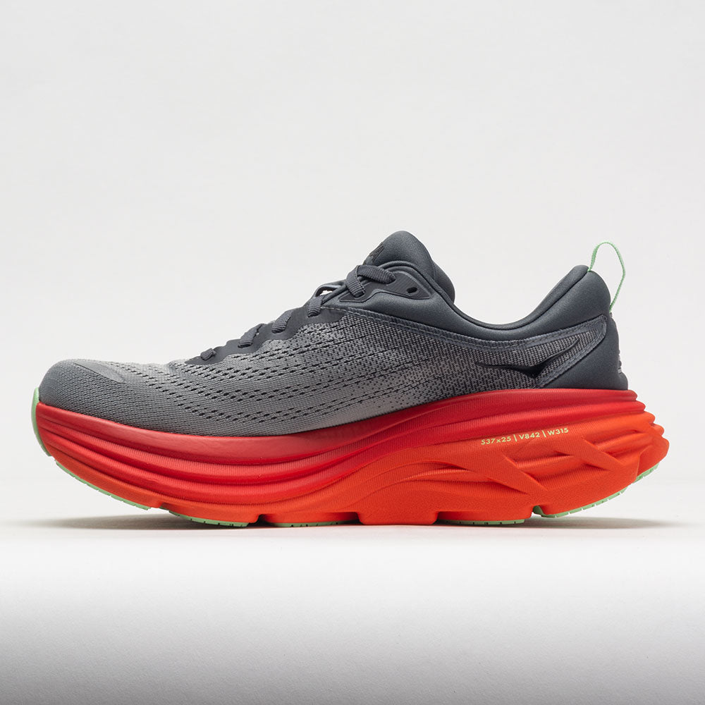 HOKA Bondi 8 Men's  Castlerock/Flame
