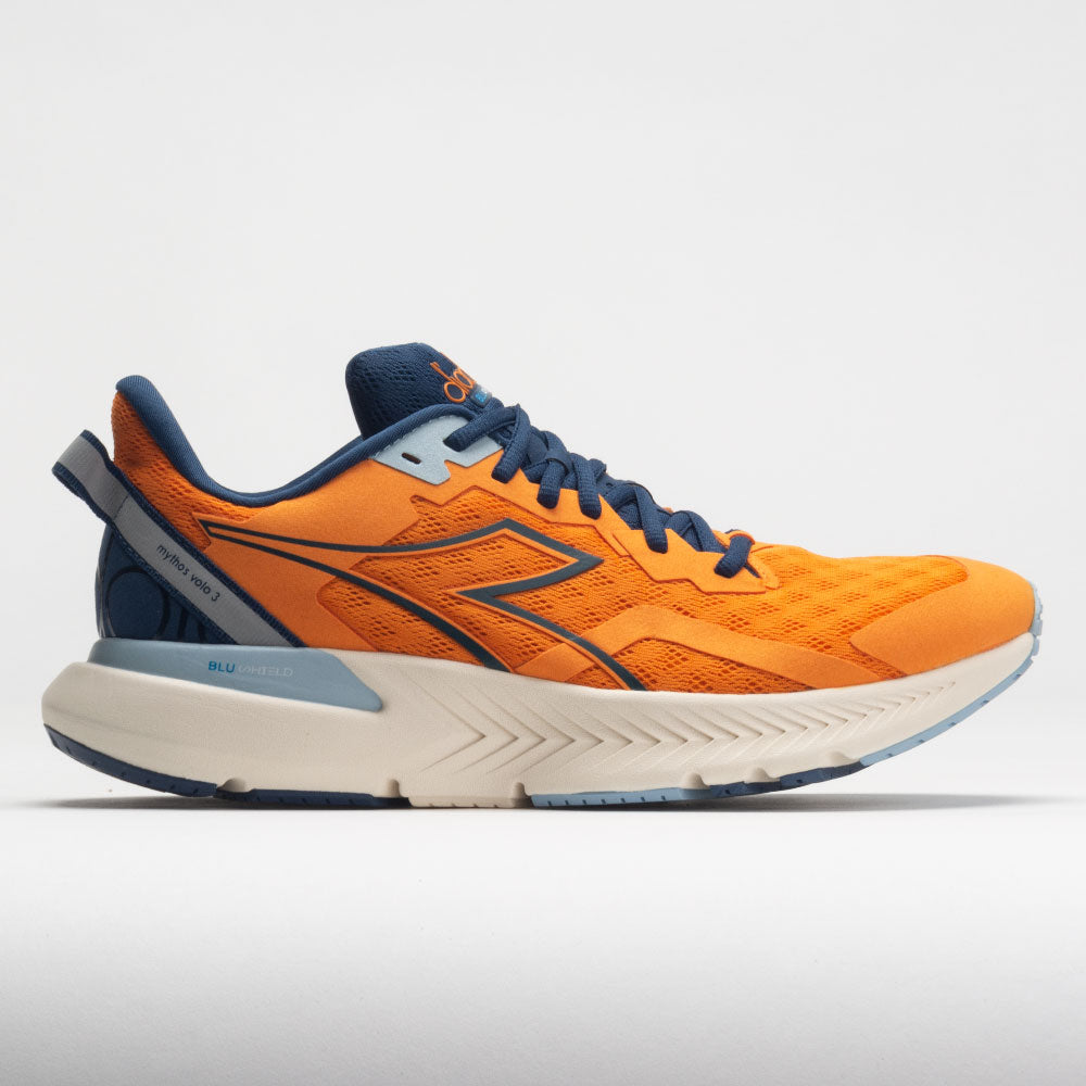 Diadora Mythos Blushield Volo 3 Men's  Bright Marigold/Blue Opal/White