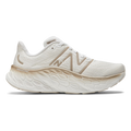 Women's New Balance Fresh Foam X More v4, White/Gold/Metallic/Moonbeam, 7.5 B Medium