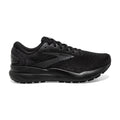 Women's Brooks Ghost 16, Black/Black/Ebony, 10 D Wide