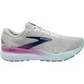 Women's Brooks Ghost 16, White/Grey/Estate Blue, 8.5 D Wide