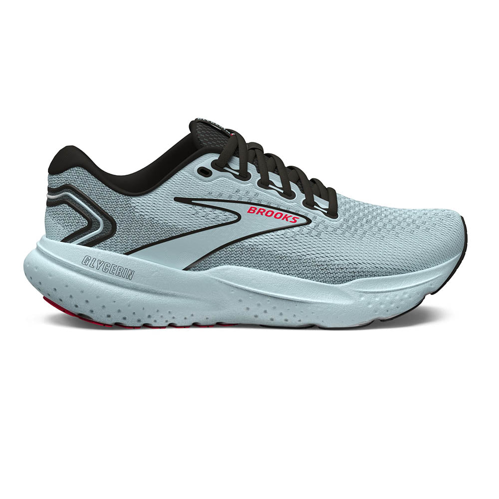 Women's Brooks Glycerin 21, Cloud/Black/Pink, 8.5 B Medium