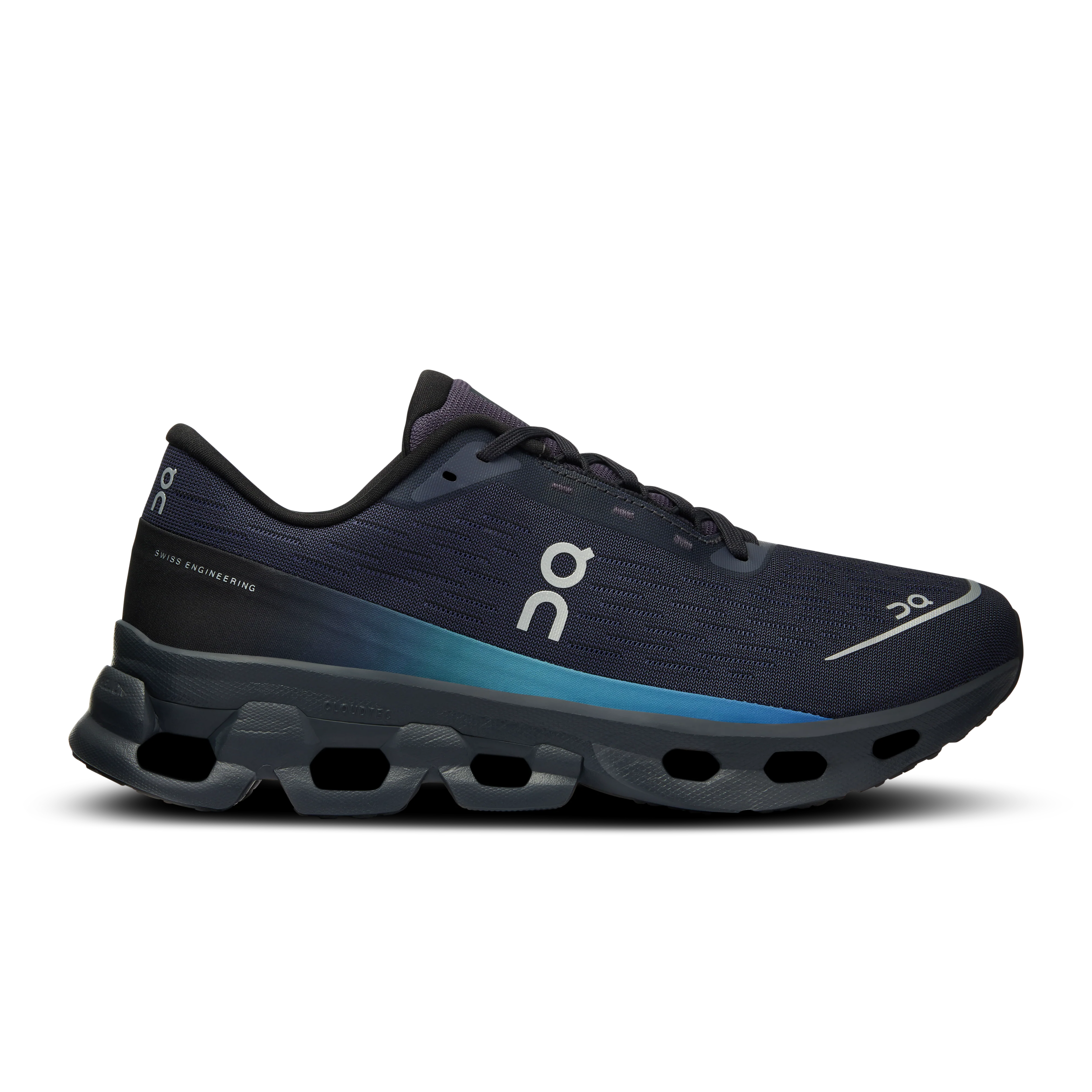 Women's On Cloudspark, Black/Blueberry, 10.5 B Medium