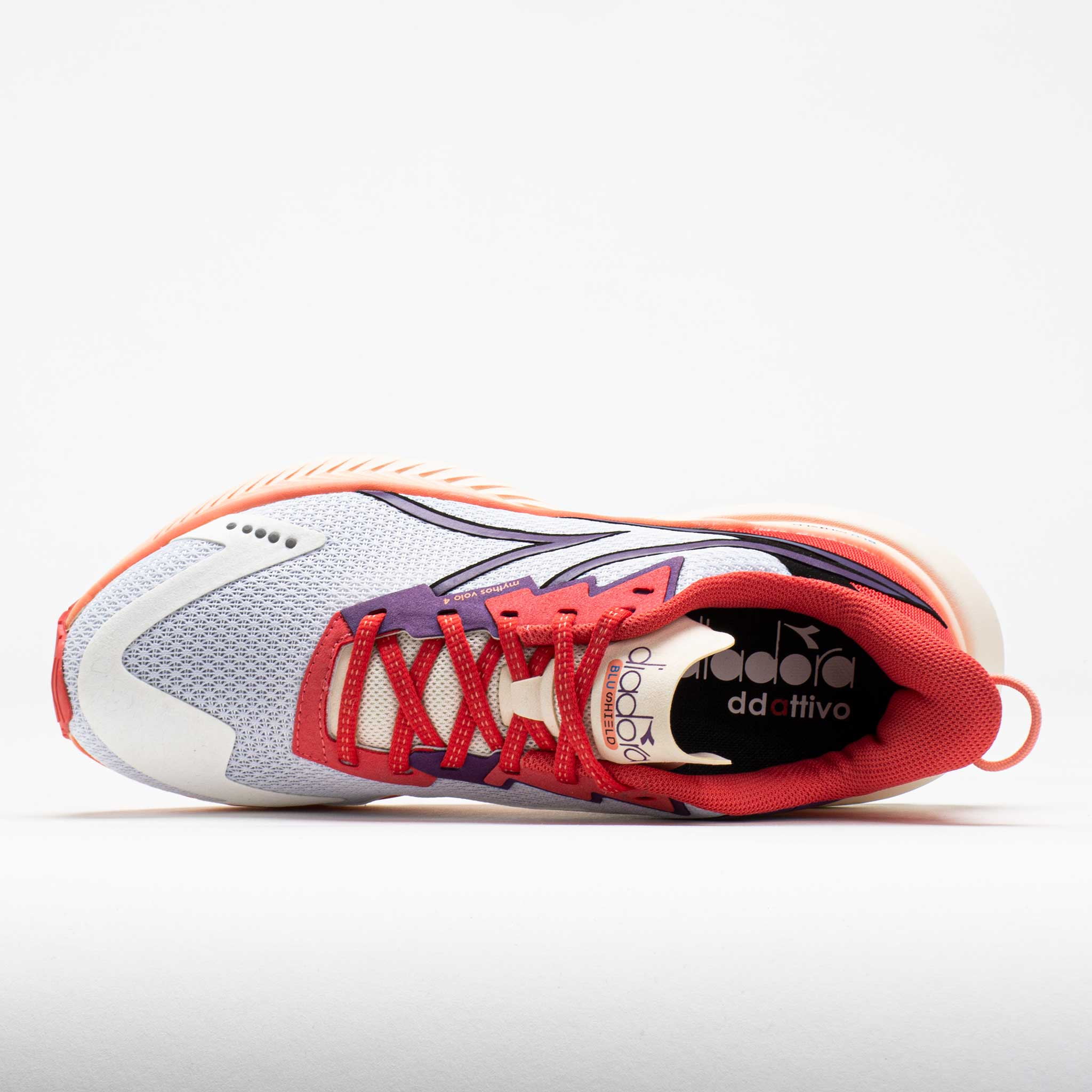 Diadora Mythos Blushield Volo 4 Women's  White/Cayenne/Sunset Purple